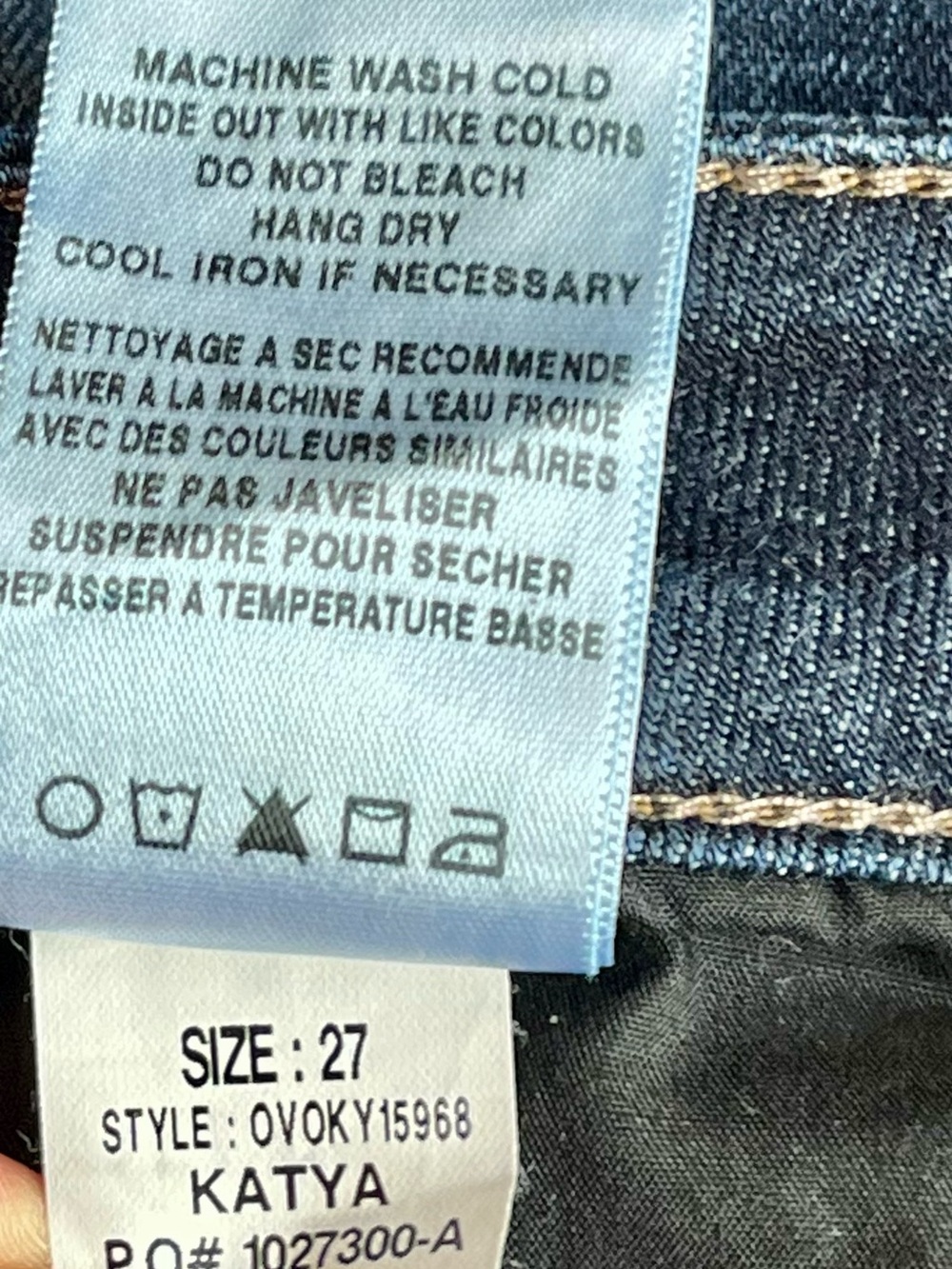 Joe's Jeans Skinny Ankle Dark Indigo Wash Denim Blue Jeans W27 EUC - Picture 5 of 8